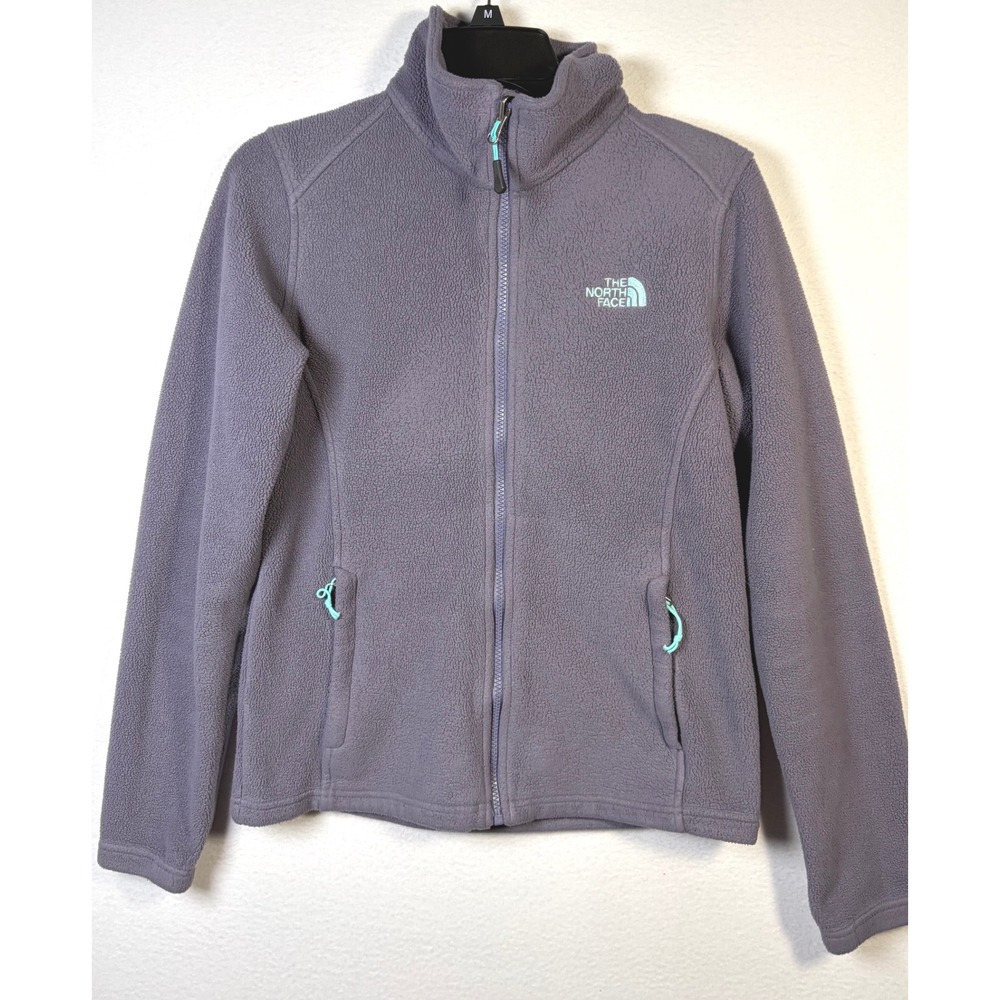 The North Face TKA 100 Fleece Jacket Womens Small Purple Excellent Full Zip